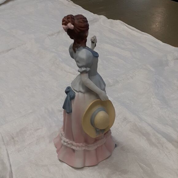Vintage Homco #1452 Victorian Lady With Hat - Picture 3 of 5